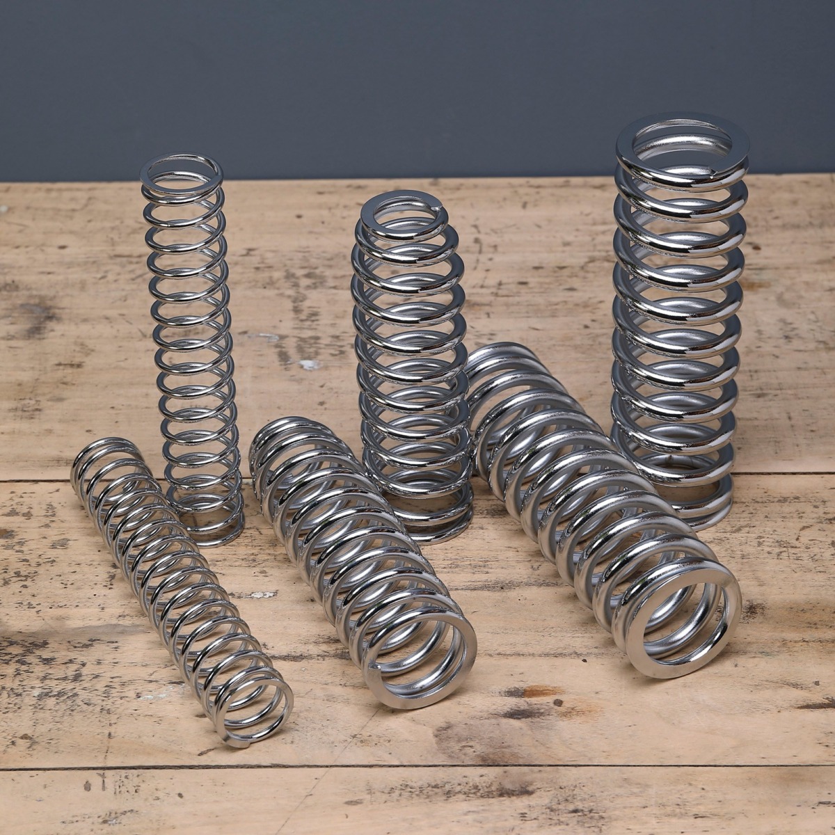 THUNDER 250専用フロントフォーク用スプリング（クロームメッキ）